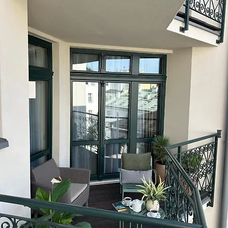 Wawel Z Balkonu - Apartament Premium Z Balkonem I Widokiem Na Wawel, Bezplatny Podziemny Parking Krakau